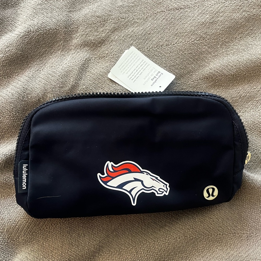 lululemon athletica Navy Crossbody Bag with Broncos Logo